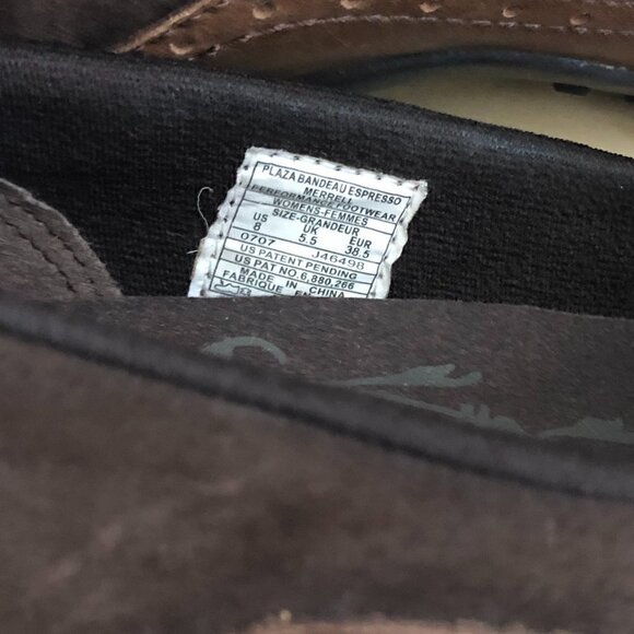 MERRELL Plaza Bandeau Leather Mary Jane Loafer Women's size 8 Brown & Tan - Picture 9 of 13